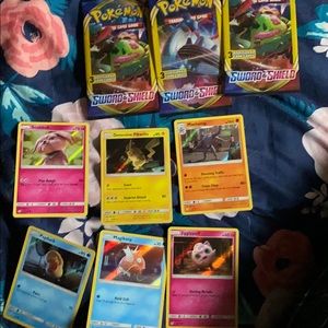 New 3 pack pokemon cards and 6 detective cards